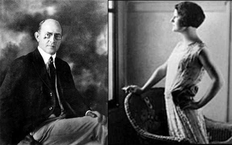 Portraits of Carl and Jane Fisher.