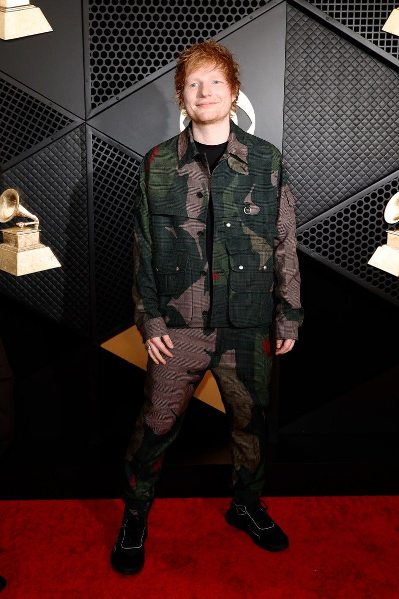 LOS ANGELES, CALIFORNIA - FEBRUARY 04: (FOR EDITORIAL USE ONLY) Ed Sheeran attends the 66th GRAMMY Awards at Crypto.com Arena on February 04, 2024 in Los Angeles, California. (Photo by Frazer Harrison/Getty Images)