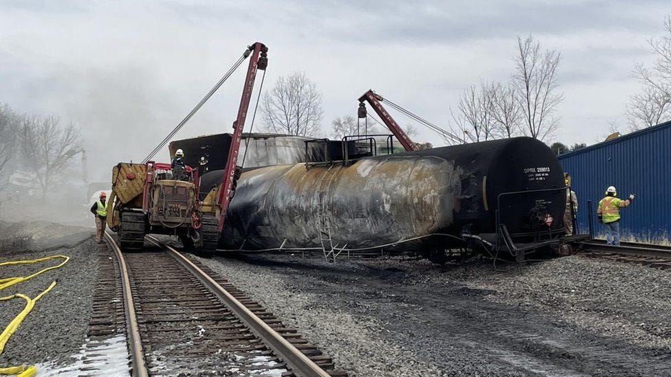 Ohio train: Americans blind to toxic dangers rolling through towns - BBC  News
