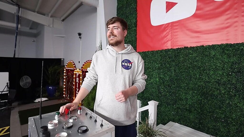 MrBeast, YouTube king.