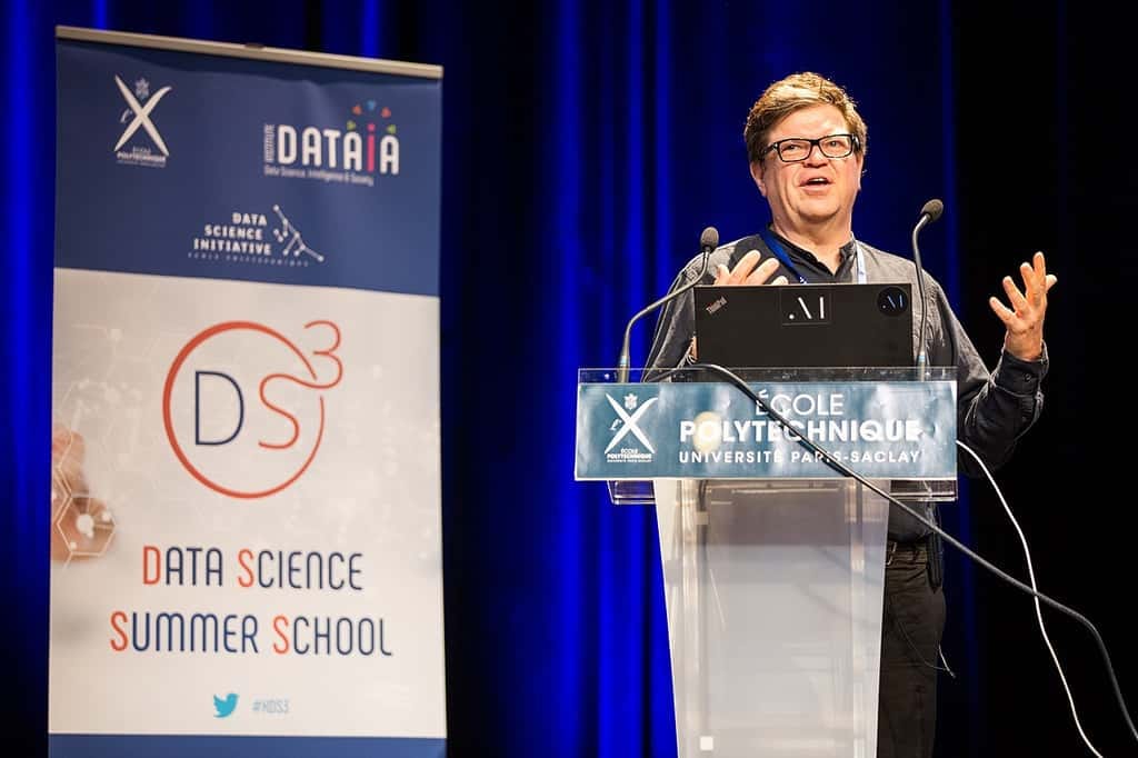  Le chercheur en intelligence artificielle Yann LeCun a reçu le prix Turing 2018 pour ses travaux sur le <em>deep learning</em>, aux côtés de deux autres lauréats : les Canadiens Yoshua Bengio et Geoffrey Hinton. © Jérémy Barande, École polytechnique Université Paris-Saclay, CC by-sa 2.0