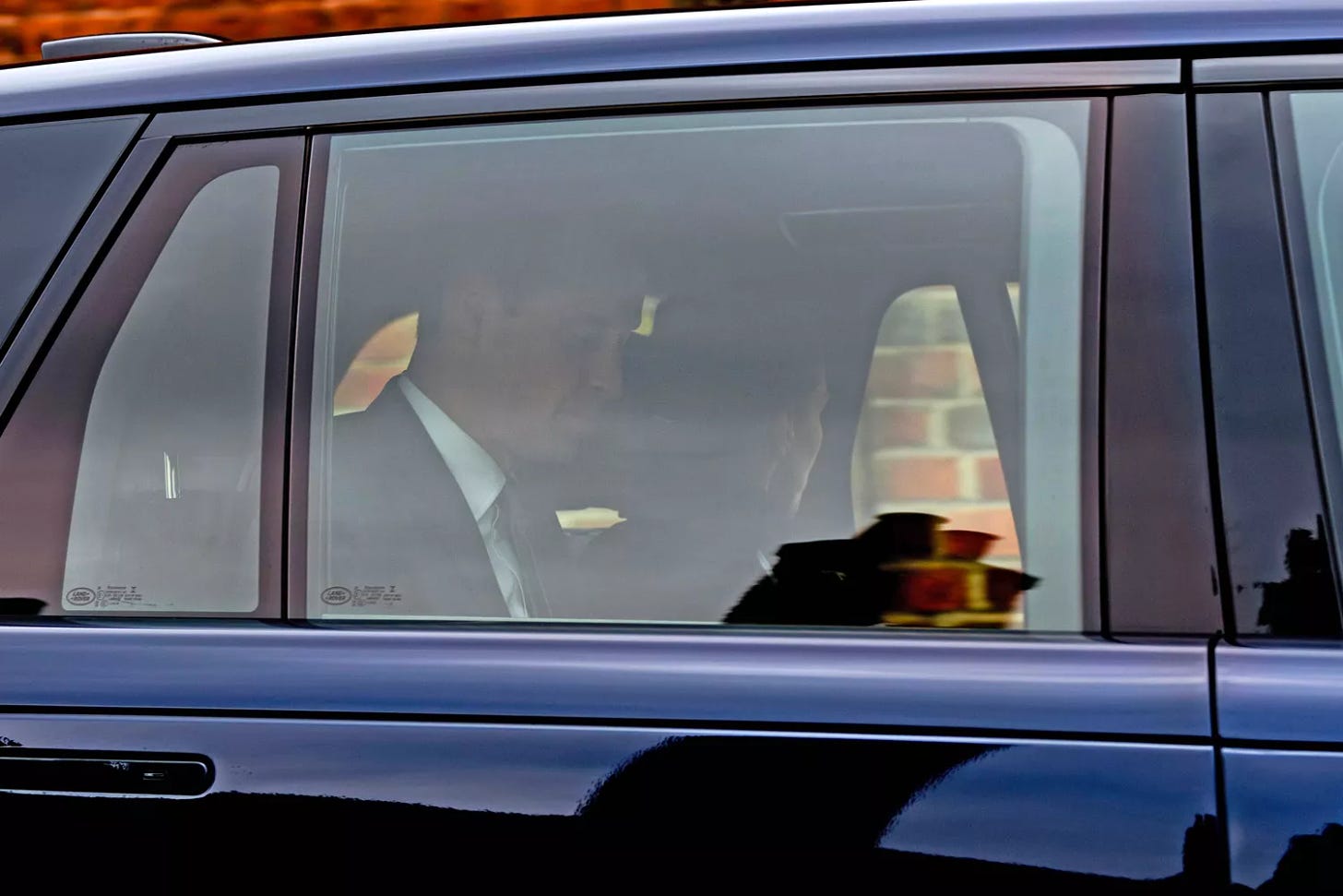 Prince William, Kate Middleton - Prince William leaves Windsor Castle to attend The Commonwealth Day Service at Westminster Abbey. Catherine is seen sitting next to him.