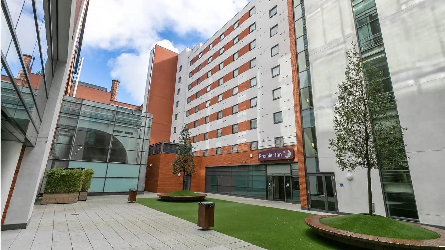 The 148-room Premier Inn Hotel is part of the Adelaide Exchange development in Belfast city centre.