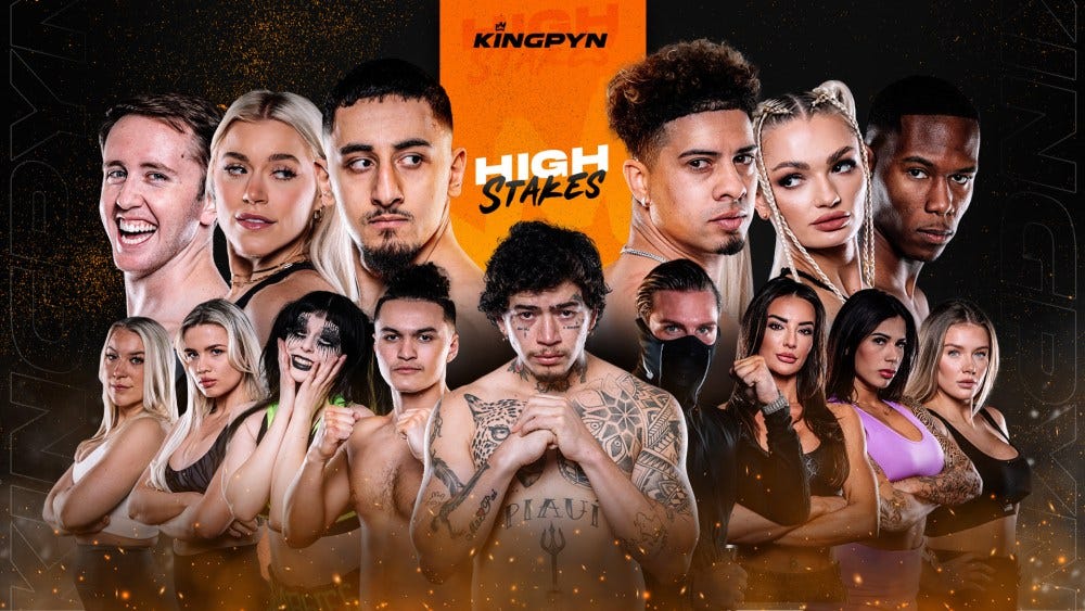 Kingpyn Boxing High Stakes Tournament Featuring Aneson Gib, Austin Mcbroom, Whindersson Nunes, King Kenny, Jarvis, Tom Zanetti, Elle Brooke, My Mate Nate, 6ar6ie6 and other Youtube Boxing Stars