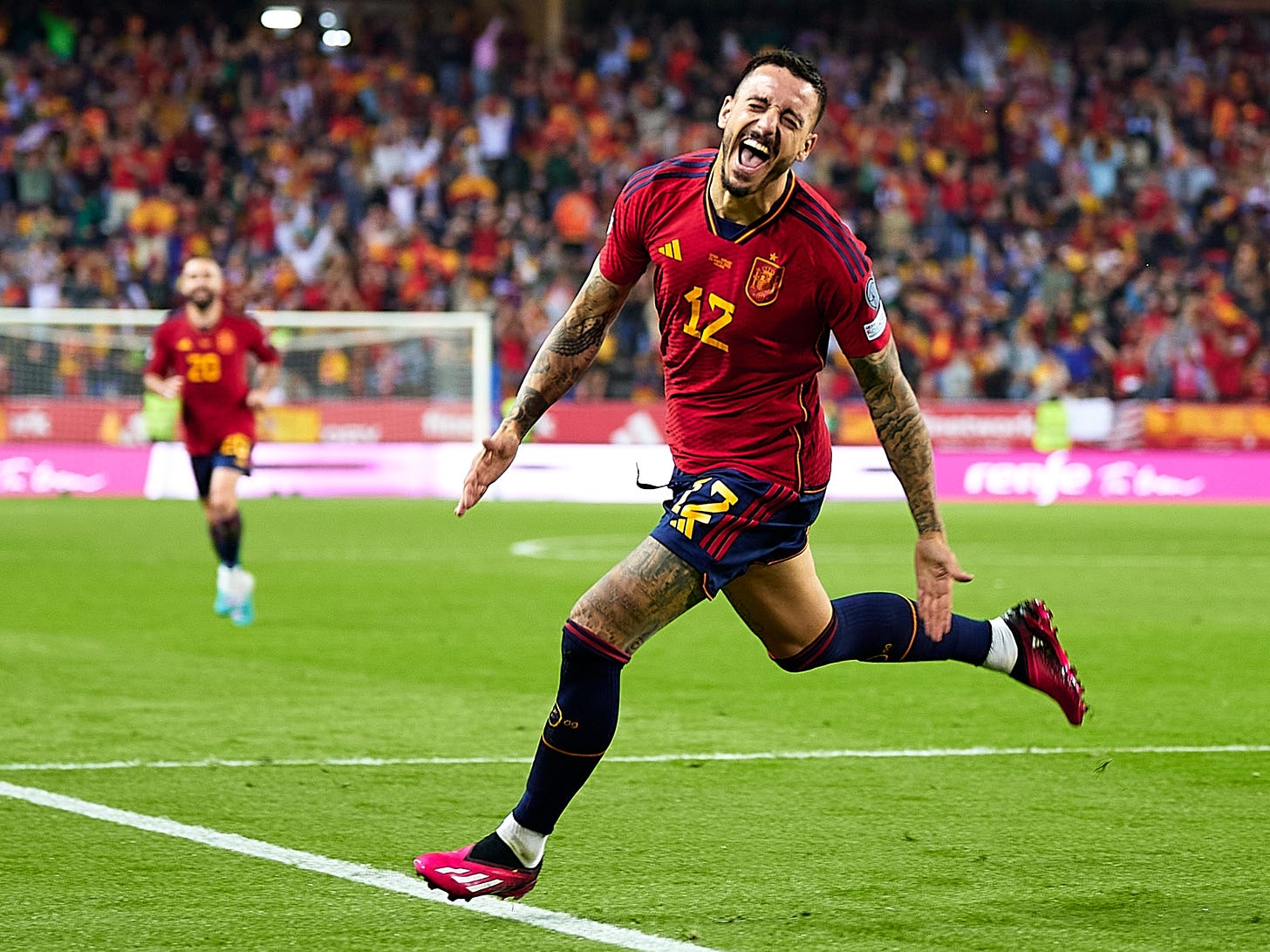 Newcastle and Stoke flop Joselu bags two goals in two minutes as he makes  Spain debut aged 32