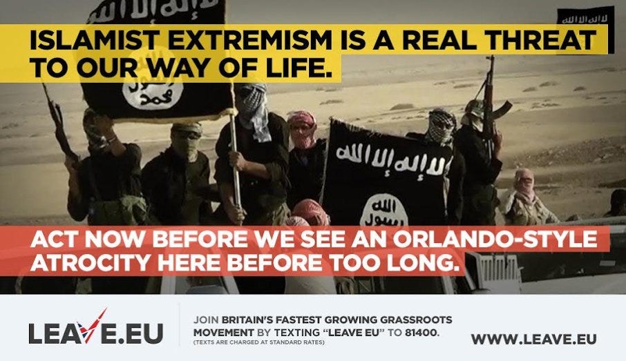 Leave.EU exploits Orlando massacre in horrifying tweet. Quickly deletes it.