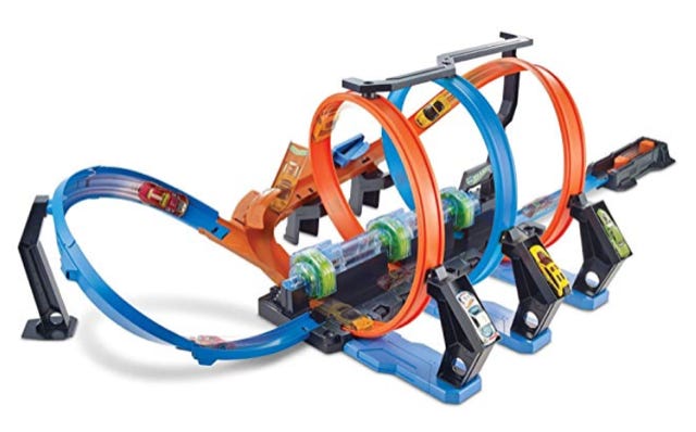 Hot Wheels Corkscrew Crash Track full size