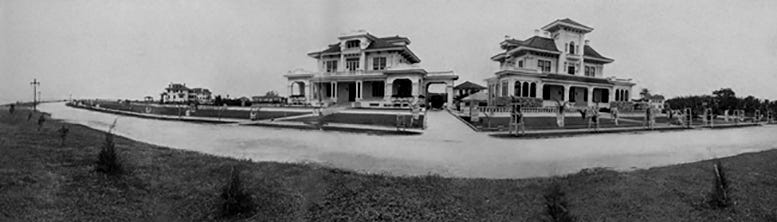 Figure 3: Chateau Reve and McGraw homes in 1920