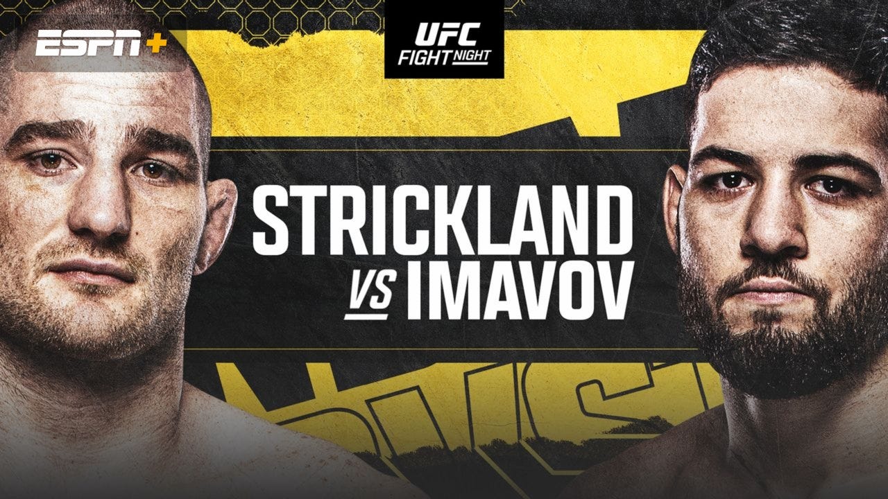 UFC Fight Night: Strickland vs Imavov Fighter Purses & Incentive Pay