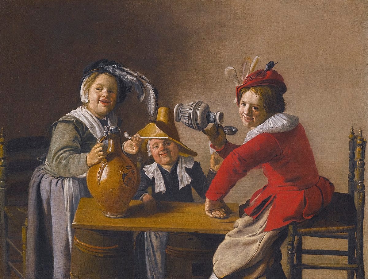 File:Jan Miense Molenaer - Three Children drinking and Making Mischief  038L14034 7GHFX.jpg - Wikimedia Commons
