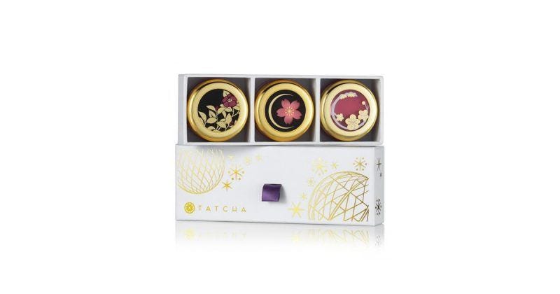 Tatcha Camellia Kisses Lip Balm Trio valentines day gift ideas