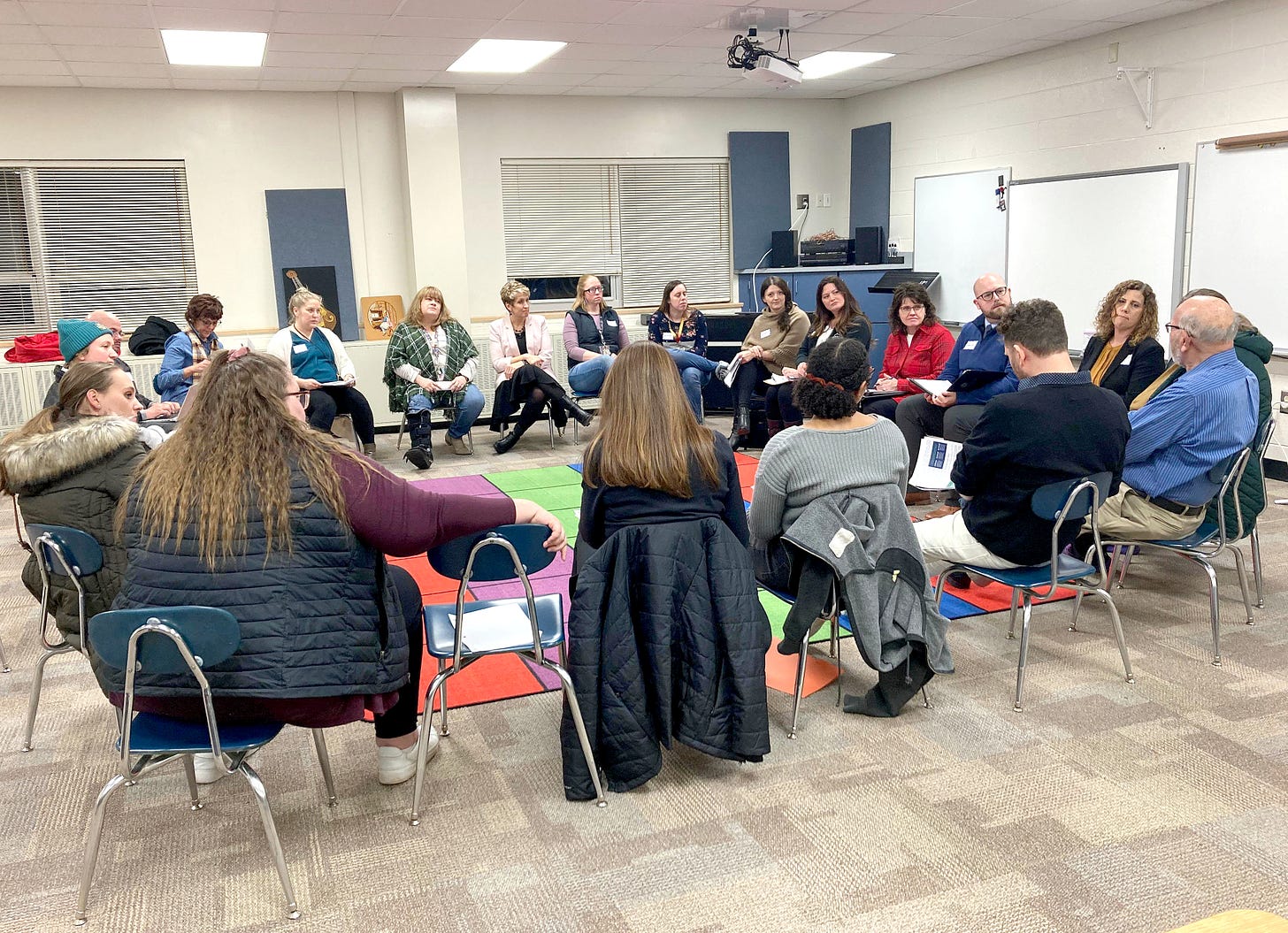 Wausau and area residents participate in a budget listening session held with Democratic Gov. Tony Evers and his staff at Maine Elementary School Jan. 12, 2023 and the night was covered by Evan J. Pretzer in The Wausau Sentinel. 