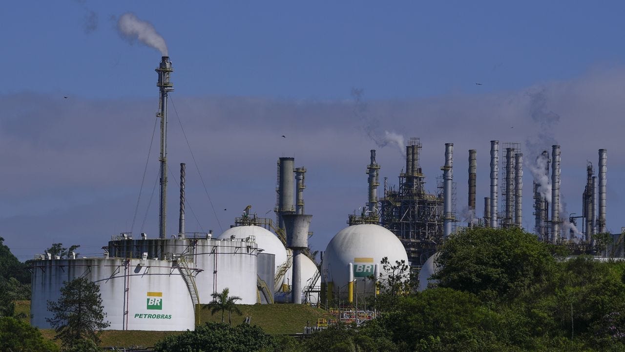 Capuava oil refinery owned by Petrobras sits in Maui, on the outskirts of Sao Paulo, Brazil, Monday, Nov. 6, 2023. (AP Photo/Andre Penner)