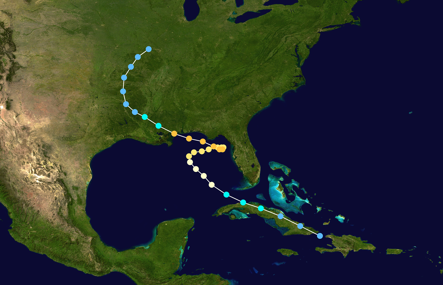 Hurricane Elena tracking