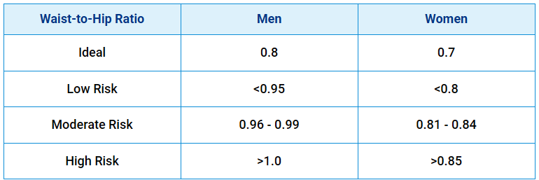 Waist-to-Hip Ratio Men and Women