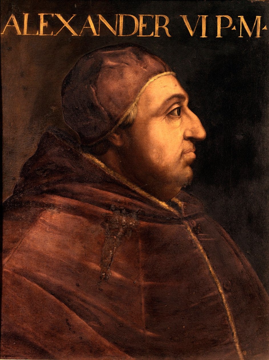 Portrait of Pope Alexander VI (Rodrigo Borgia) by Unbekannter Künstler