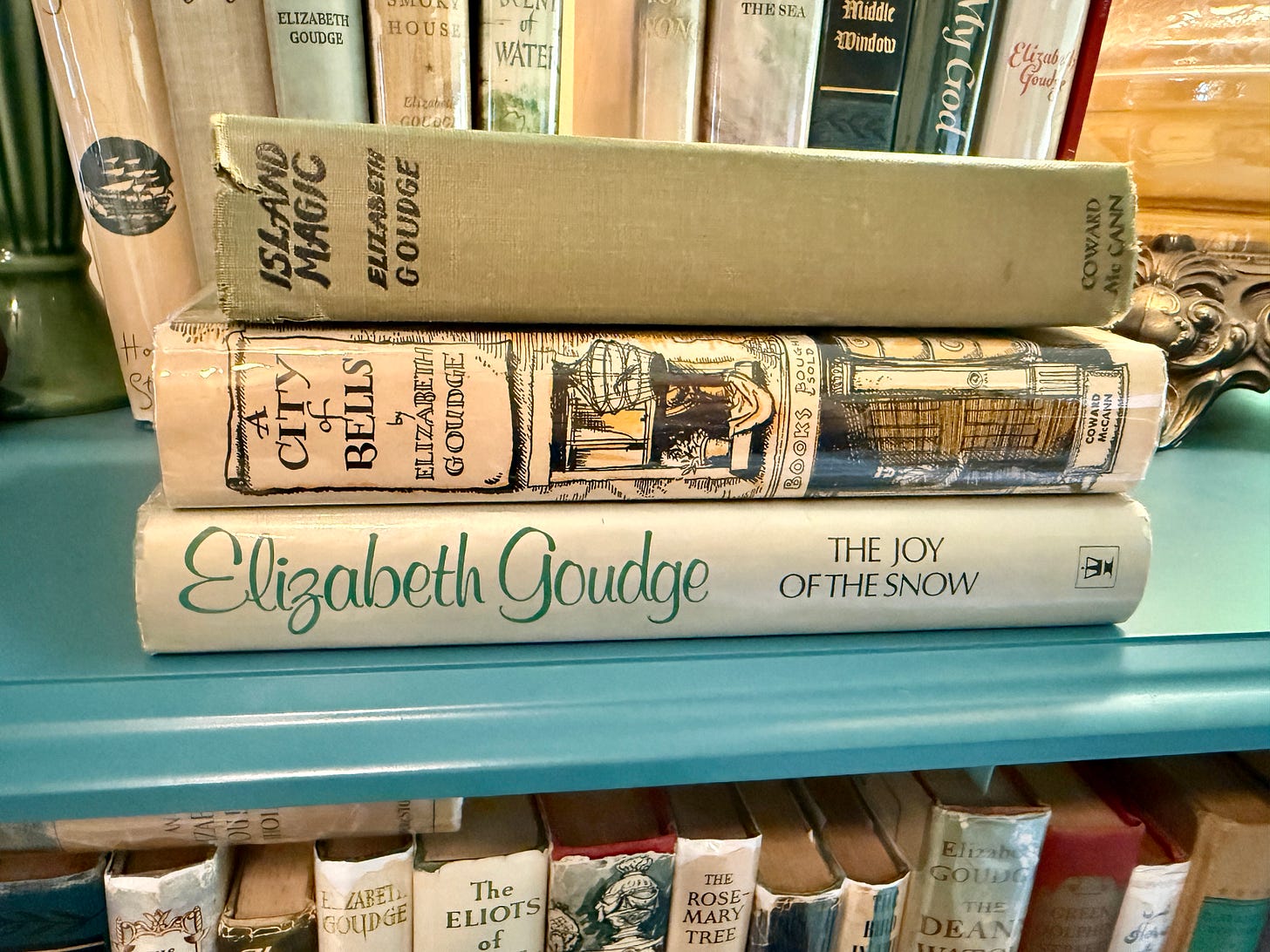 A stack of books by Goudge. 