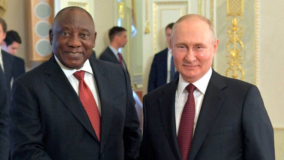 Putin will not attend Brics summit - South African presidency - BBC News