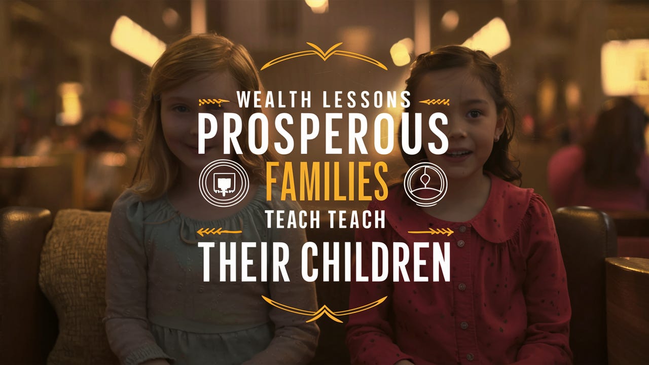 Wealth Lessons Prosperous Families Teach Their Children