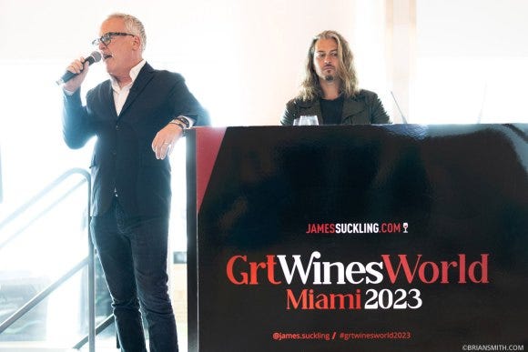 James Suckling hosts Great Wines of the World 2023 Grand Tasting at the Miami Beach Convention Center