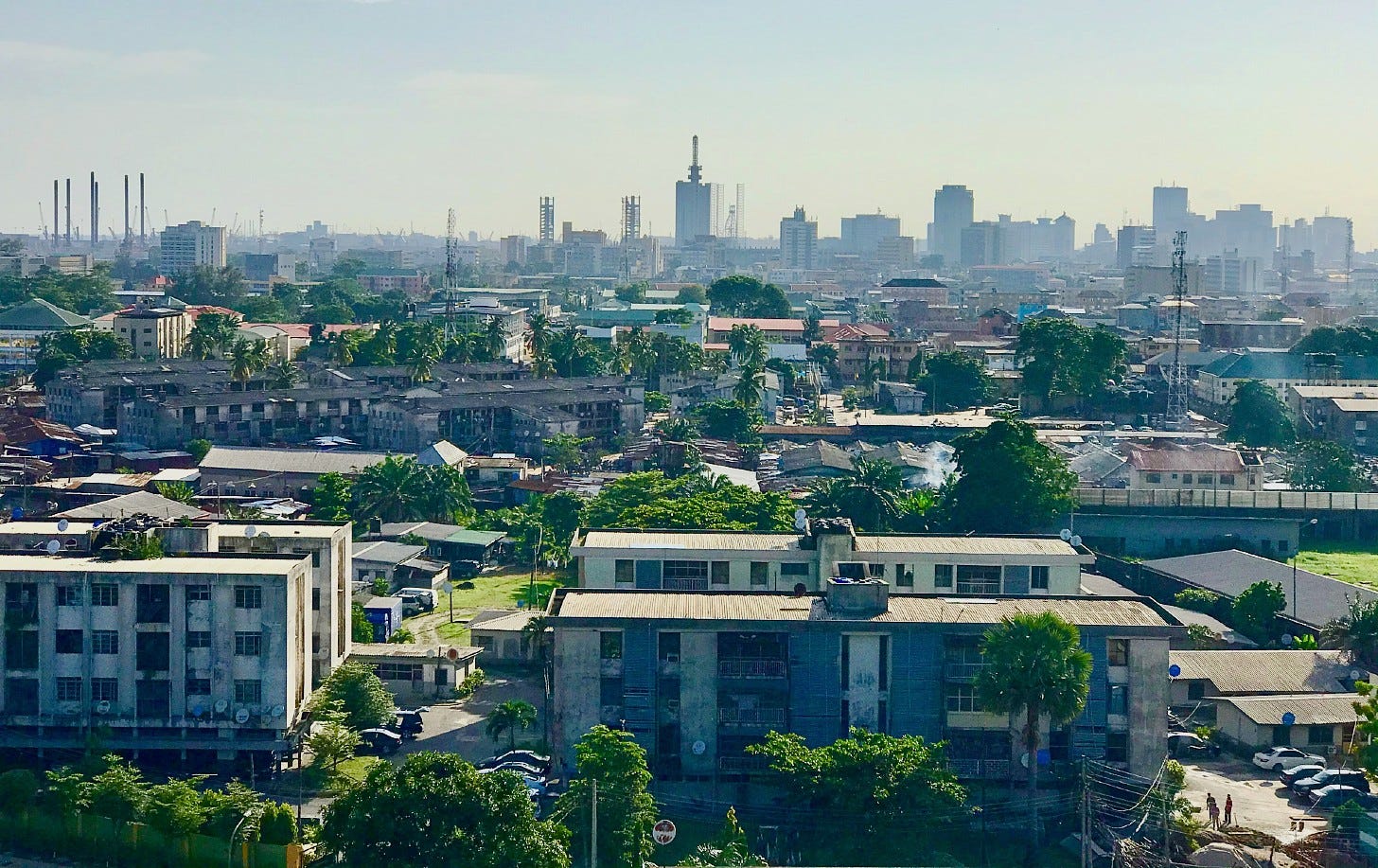 view of the city of Lagos, Nigeria