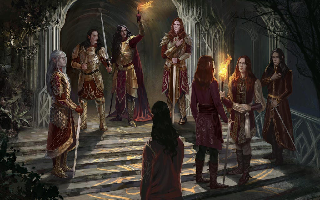 The Oath of Feanor by BellaBergolts on DeviantArt