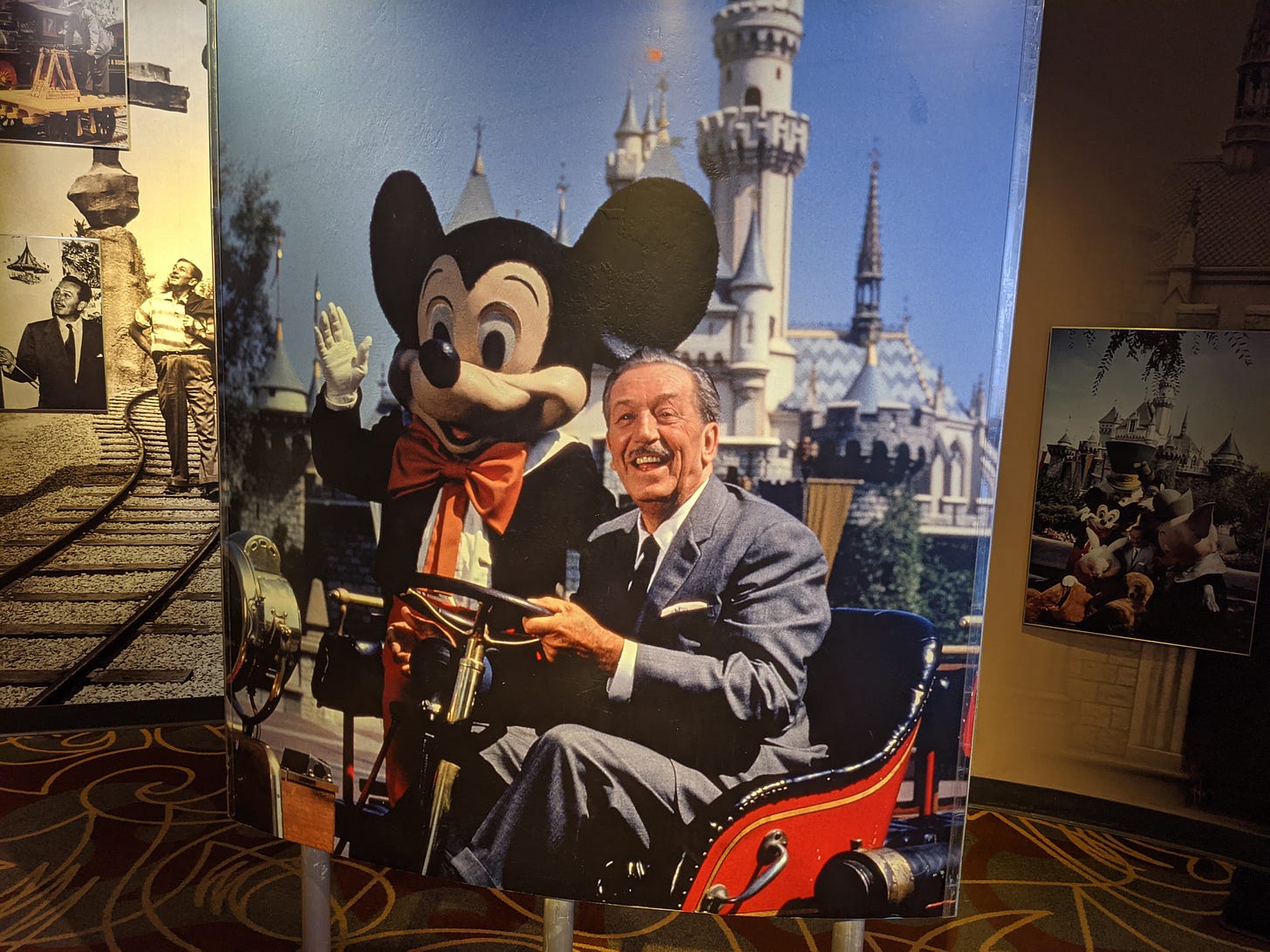 One of the last photos taken of Walt Disney in Disneyland. On display at Hollywood Studio’s One Man’s Dream exhibit