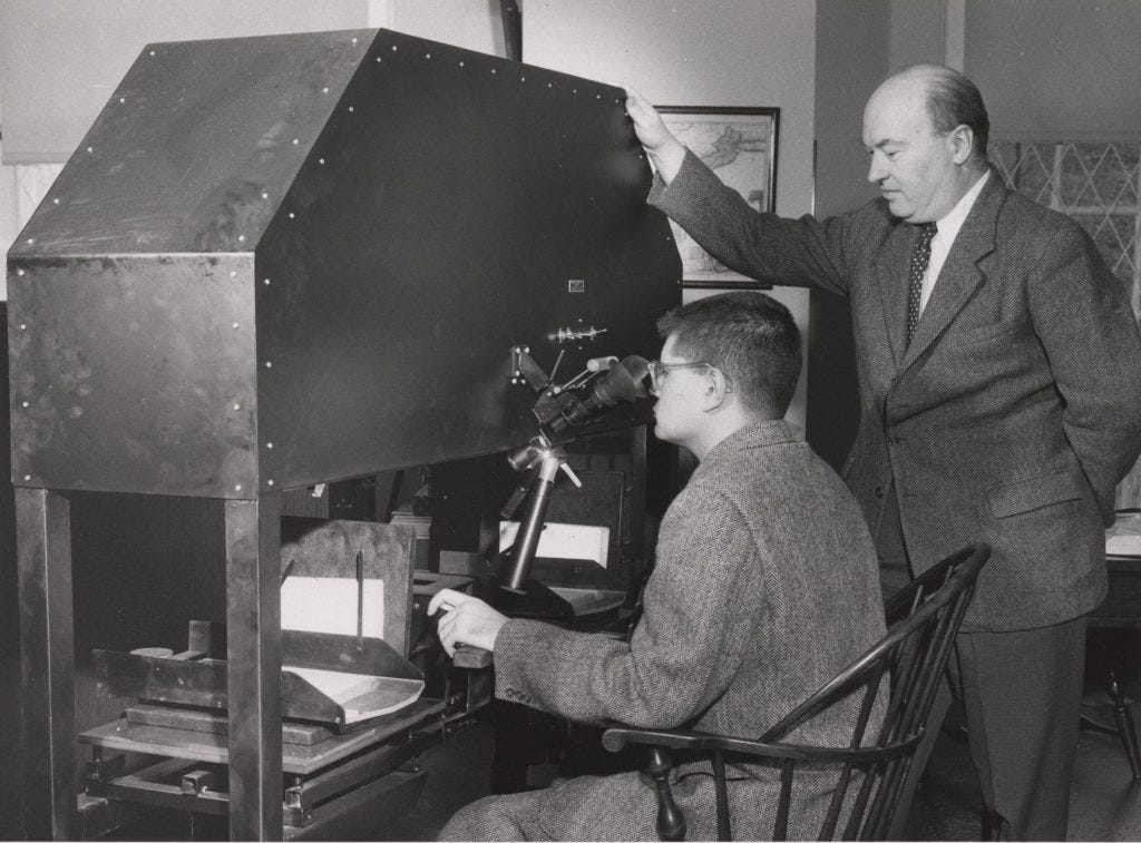Fredson Bowers at the Hinman Collator