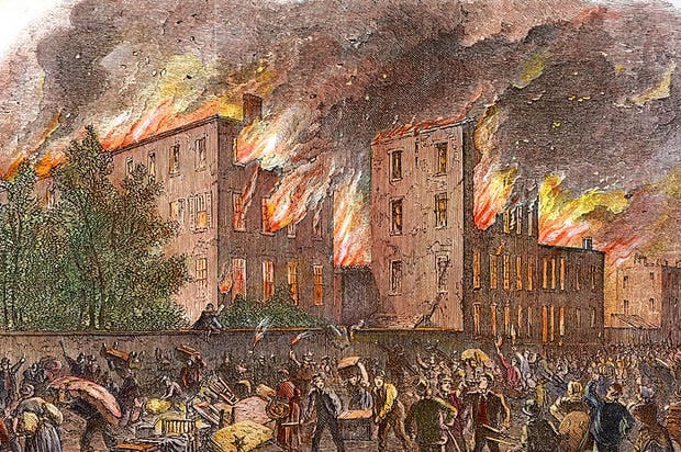 July 13, 1863: New York City Draft Riots and Massacre - Zinn Education  Project