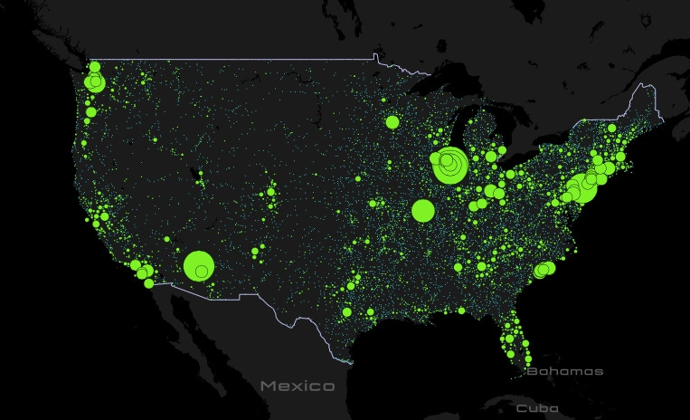 MAP: The surprising places where Americans are running into UFOs - The  Washington Post