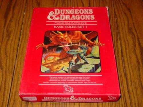 TSR Dungeons & Dragons 1983 - Basic Rules Set 1 - RPG Game (SEALED DICE)  Red Box | eBay