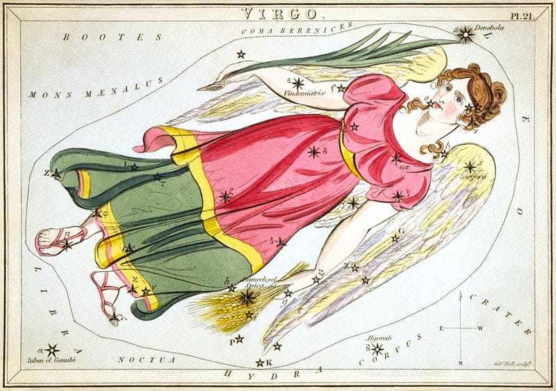 This image has an empty alt attribute; its file name is sidney_hall_-_uranias_mirror_-_virgo.jpg