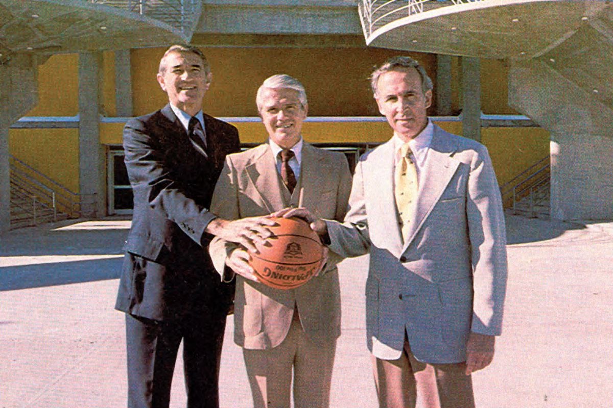 Dick Bowers, Lee Rose, and John Lott Brown, following USF's first-ever coaching coup. Could there be another one soon?