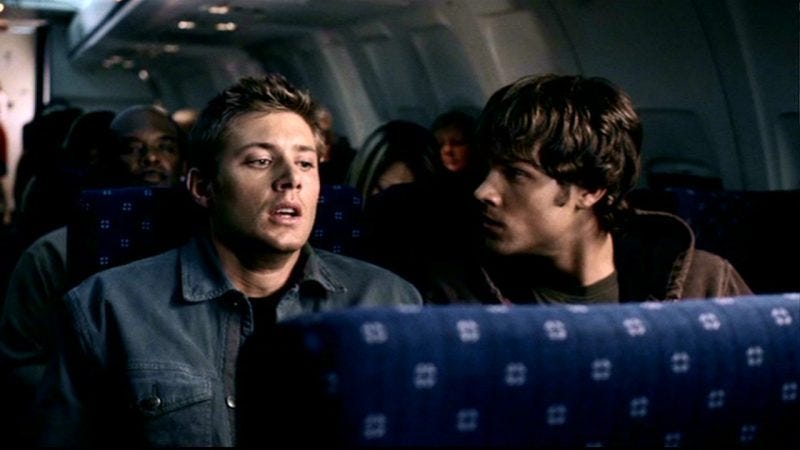 supernatural airplane fear for dean