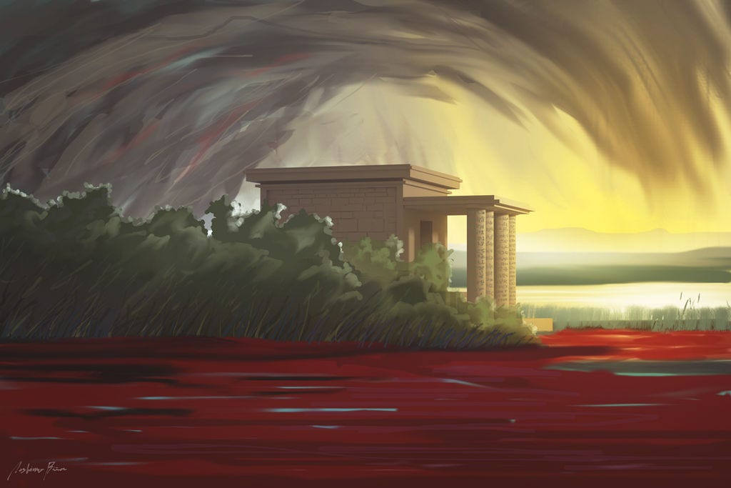 First Plague of Egypt - Waters turn to blood by GraphiteOnPaper on  DeviantArt