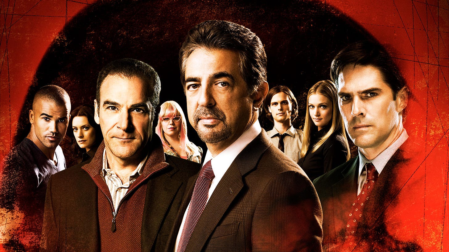 Criminal Mindds starring Mandy Patinkin, Thomas Gibson, Paget Brewster and Joe Mantegna. Click here to check it out.