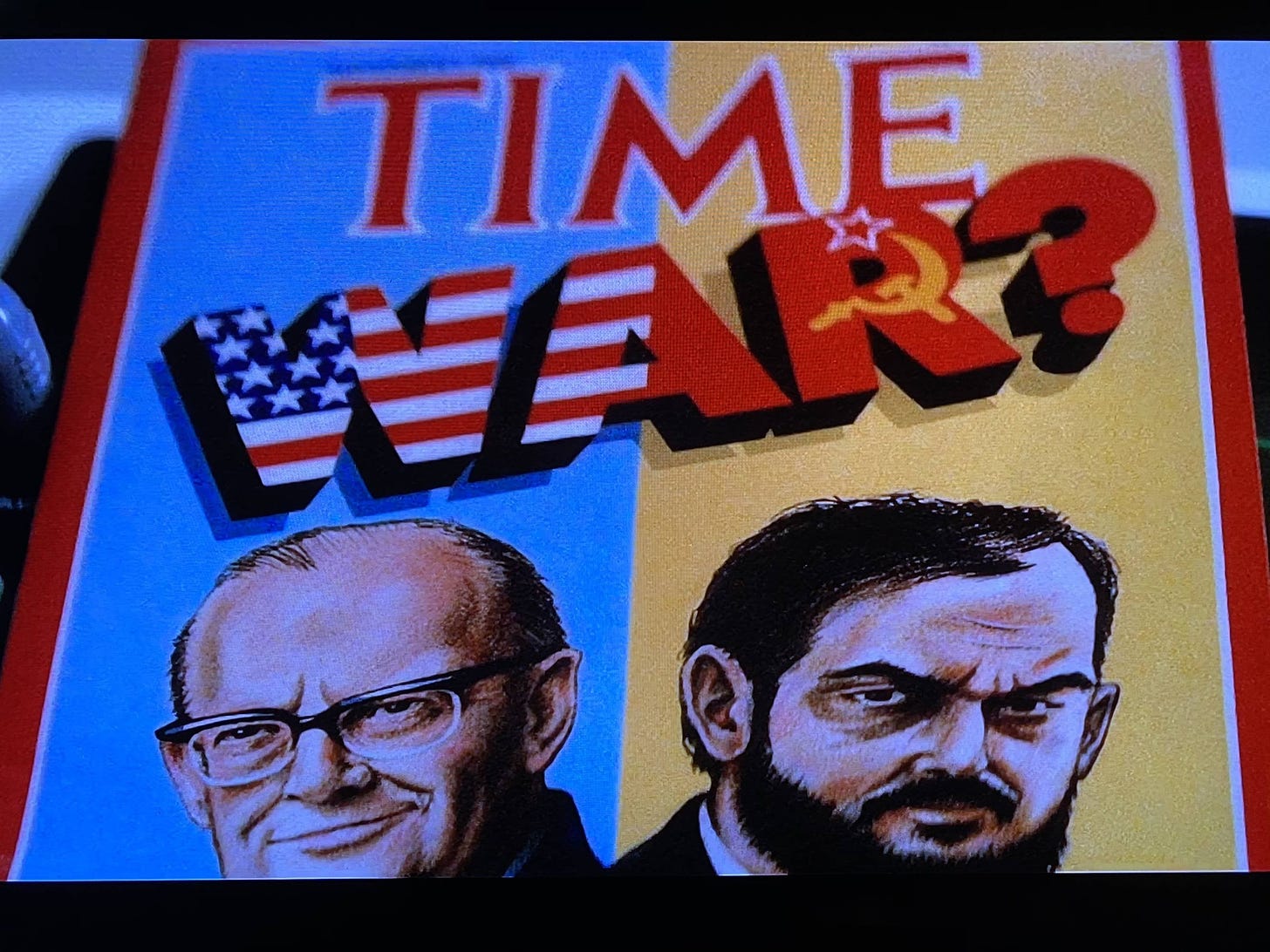 In 2010 (1984) a Time magazine cover that shows the leaders of USSR and USA  is actually of Arthur C Clark and Stanley Kubrick : r/MovieDetails