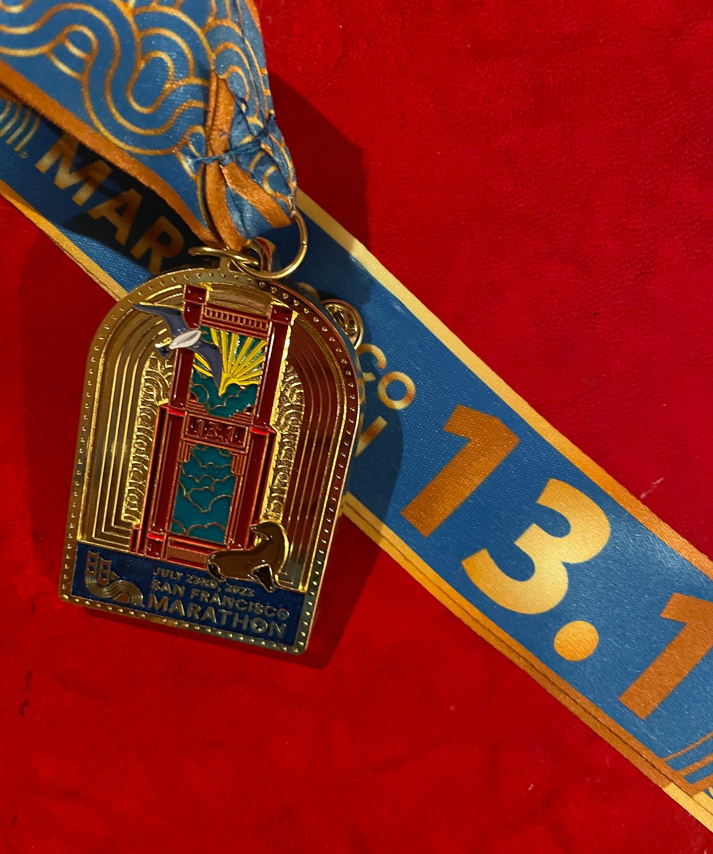 San Francisco 2023 Half Marathon medal