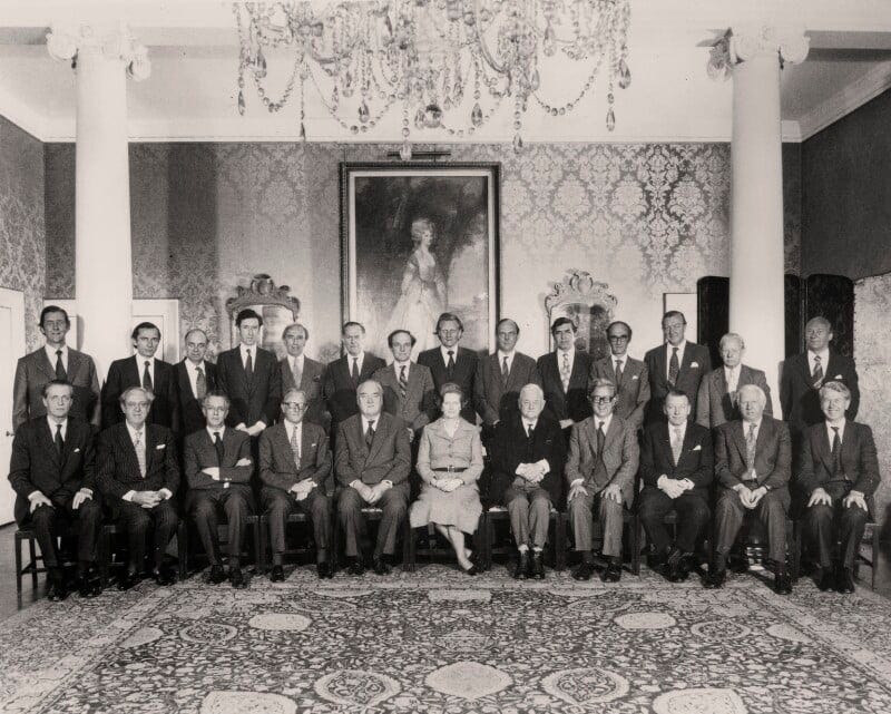 NPG x182327; Margaret Thatcher and the Cabinet of 1979 - Portrait -  National Portrait Gallery