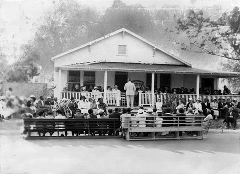 Dedication of the Christian Hospital on January 23, 1921.