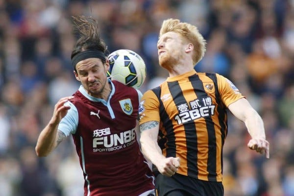 burnley beats hull city premier league 2015 soccer