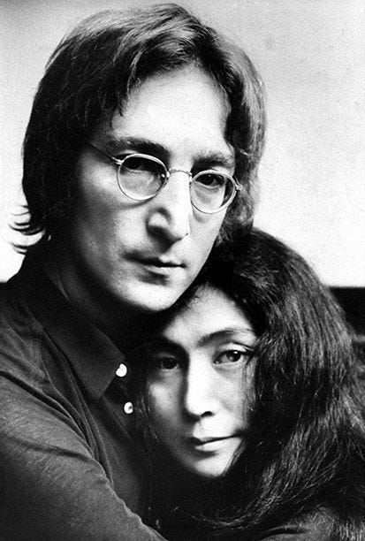 John Lennon and Yoko Ono on November 24, 1971