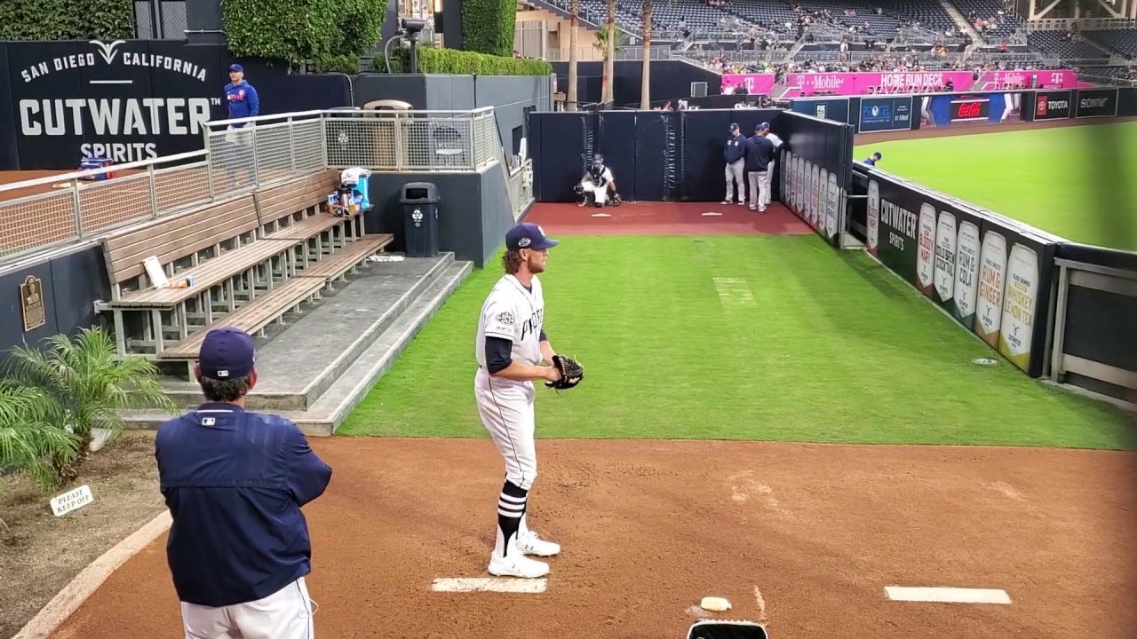 Chris Paddack Bullpen- Petco Park May 6, 2019 www.bullpenvideos.com -  YouTube