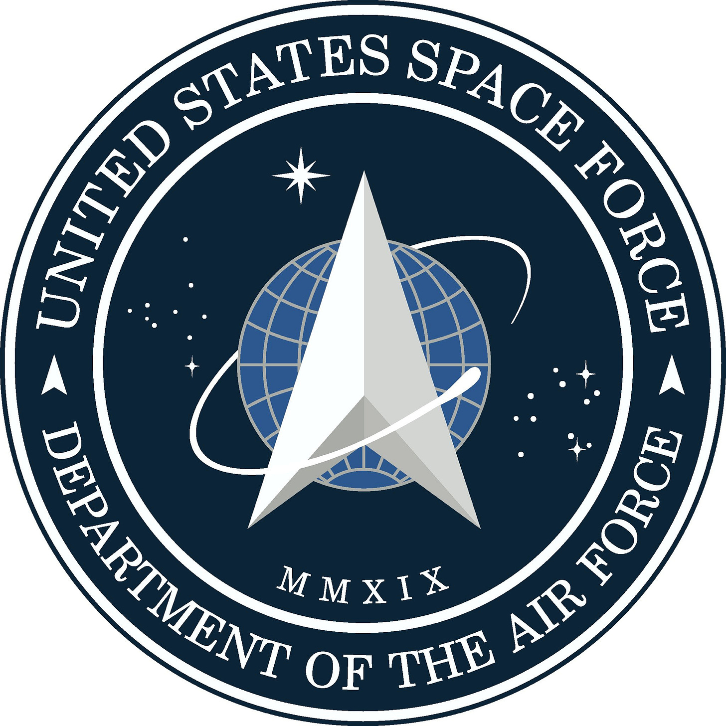 A new logo for the U.S. Space Force is seen after being released by U.S. President Donald Trump in Washington
