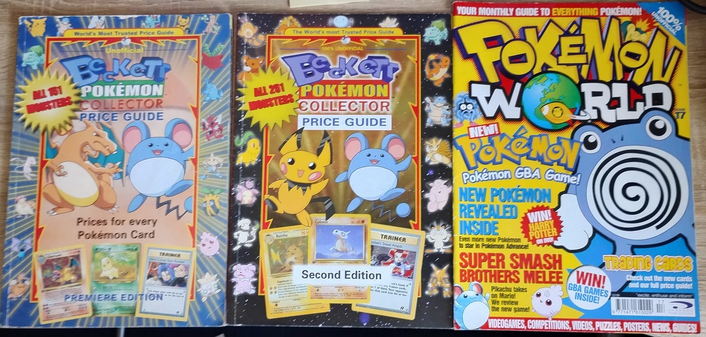 Pokémon Magazines (Beckett Pokémon Collector Price Guide, Pokémon World)