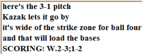 Diamond Mind Baseball Play By Play