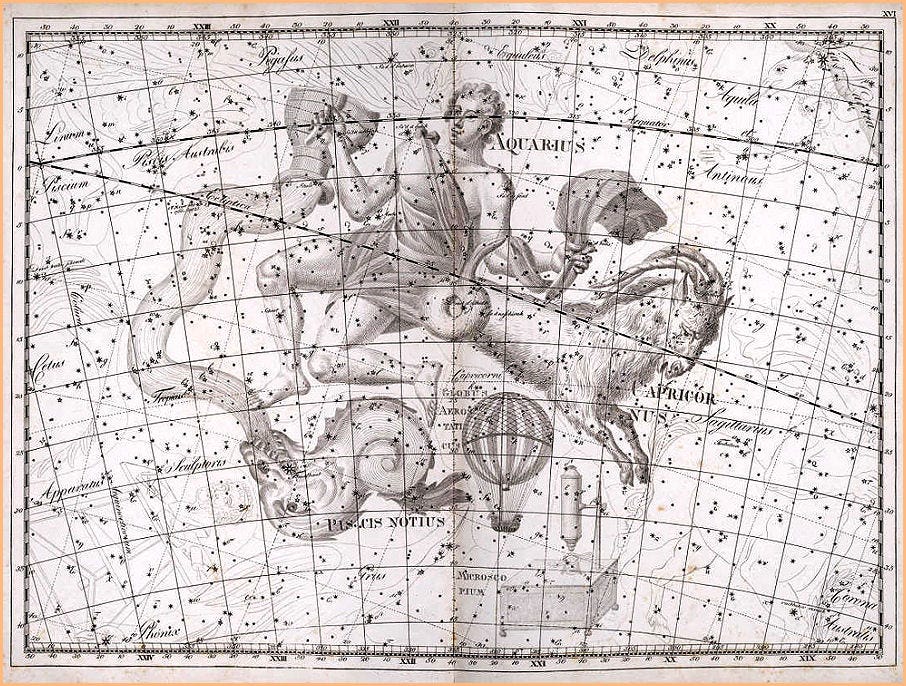 The Constellation Aquarius, the water bearer.