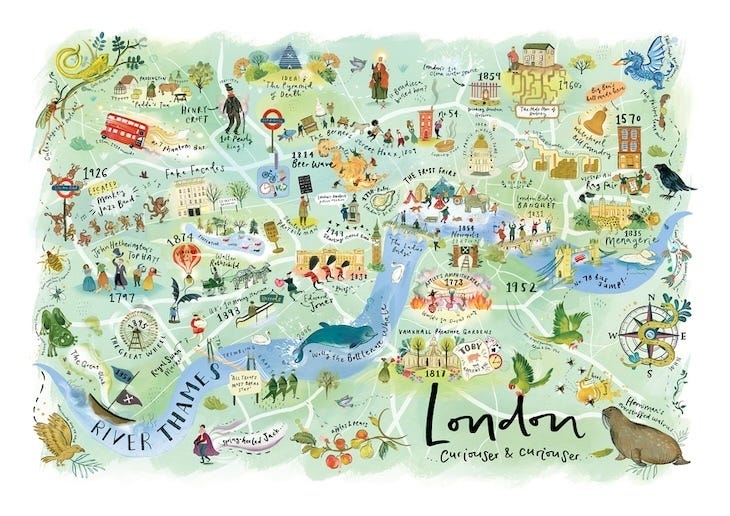 A quirky map of London