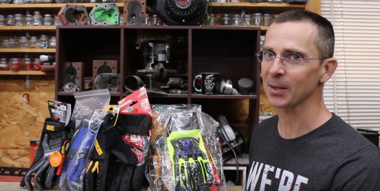 Todd puts heavy-duty work gloves to the test.