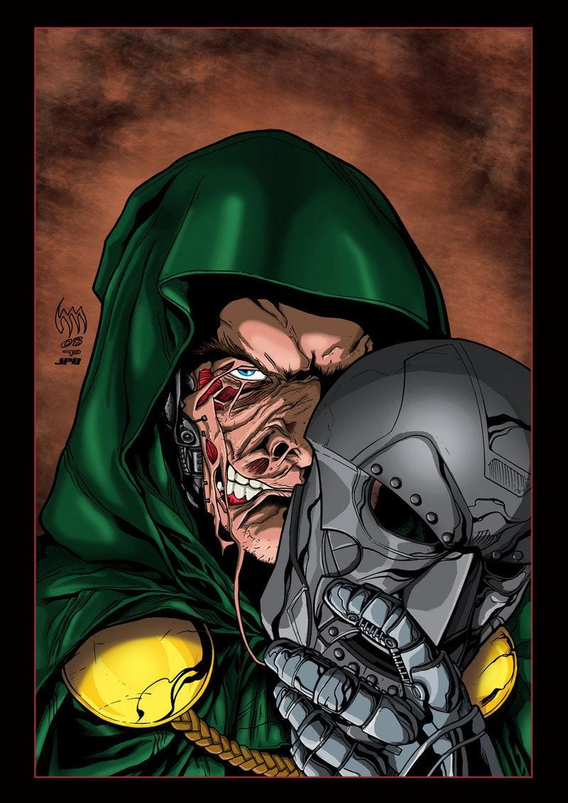 The Face of Doom, Dr Doom by wordmongerer on DeviantArt | Comic book ...